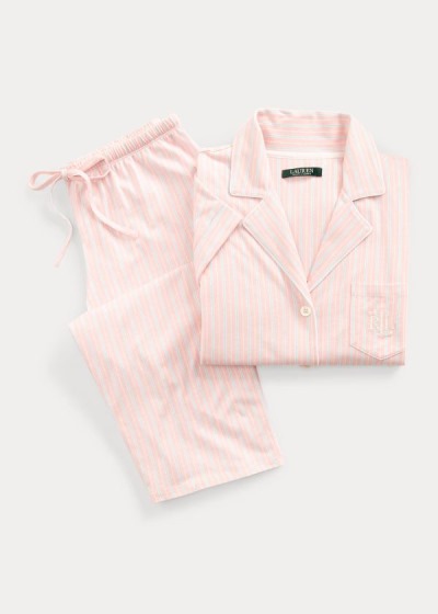 Women's Ralph Lauren Cotton Capri Pajama Sets | 172605VIR